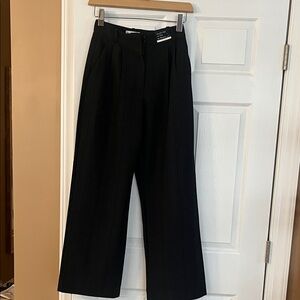 Abercrombie & Fitch Black Plaid Trousers